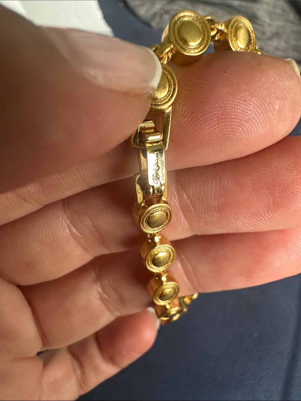 Brighton Gold-Tone Bracelet with Clear Crystals - Picture 3 of 3
